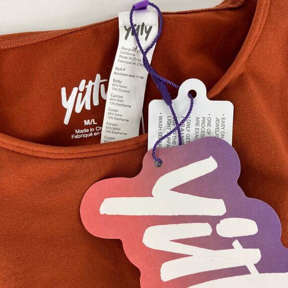 NWT Yitty Nearly Naked‎ Shapewear Long Sleeve Bodysuit Baddest Brown - Picture 2 of 3